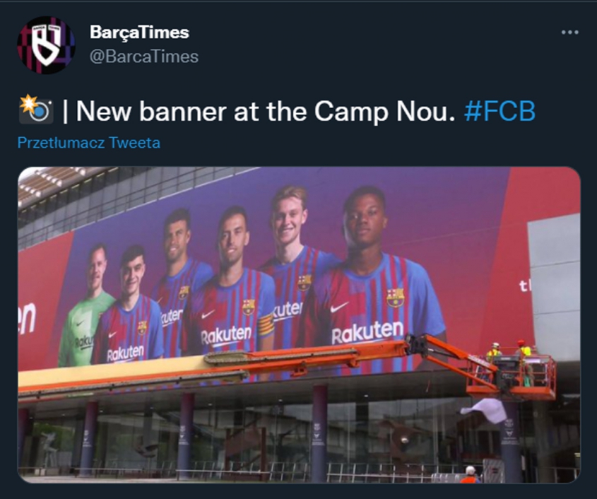 Oto nowy baner z piłkarzami na Camp Nou!